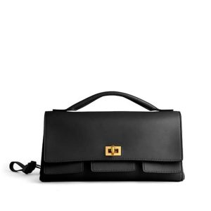 Balenciaga Women's Bel Air Clutch On Strap Small(HIGH-END GRADE)