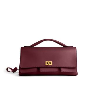 Balenciaga Women's Bel Air Clutch On Strap Small(HIGH-END GRADE)