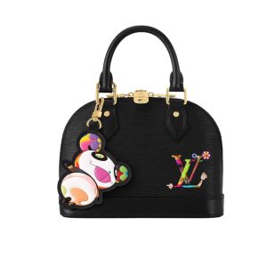 LOUIS VUITTON X MURAKAMI ALMA BB BLACK 23CM M13670