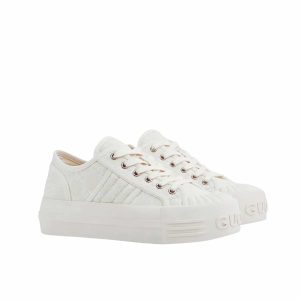 GUCCI WOMEN CHUNKY SNEAKER WHITE 816879 FABZZ 9143