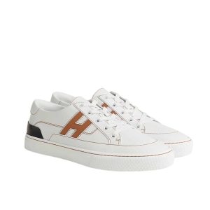 HERMES DEEP SNEAKER BLANC AND NATURAL H251837ZHA3400