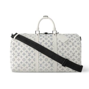 Louis Vuitton Keepall Bandoulière 50 White 50Cm M24954