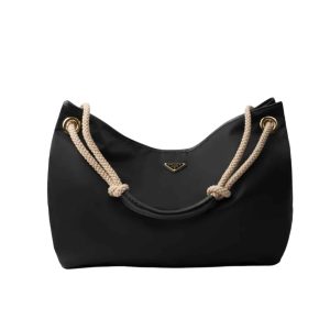 PRADA MARINER LARGE RE NYLON SHOULDER BAG BLACK 48CM 1BC244 2HG8 F0002 V OOO