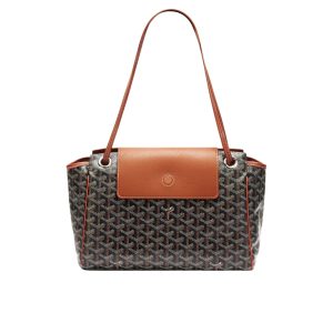 GOYARD ROUETTE SOUPLE BAG BLACK AND TAN 31CM ROUETTPMLTY01CL03P