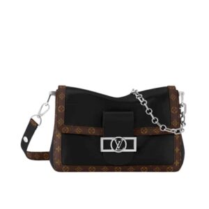 Louis Vuitton Dauphine Soft Vibe MM Black 25Cm M13450