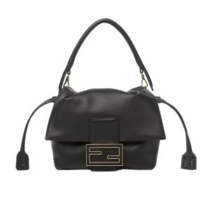 FENDI MAMMA BAGUETTE MEDIUM BLACK 18CM 8BS105ABVEF0KUR