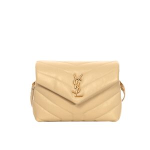 Saint Laurent Loulou Toy Strap Bag In Quilted Y Beige 20Cm 678401DV7072721