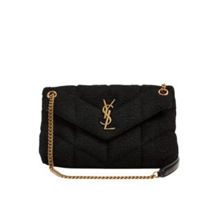 Saint Laurent Small Loulou Boucle Bag Black 23Cm