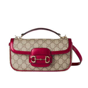 Gucci Horsebit 1955 Small Top Handle Bag Rosso Ancora Red ‎22Cm 815206 AAEC2 6207