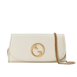 Gucci Blondie Continental Chain Wallet White ‎‎21Cm 725215 UXX0G 9022