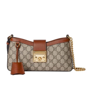 Gucci Padlock Small Shoulder Bag Brown 25Cm 811705 KHNKG 8534