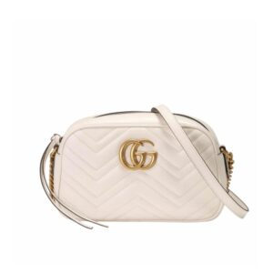 Gucci GG Marmont Small Camera Bag White 24Cm 447632 DTD1T 9022