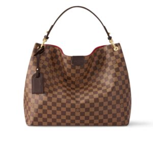 Louis Vuitton Damier Azur Graceful MM Red 41Cm N44045