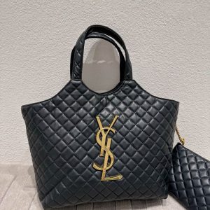 Women Saint Laurent Icare Maxi Shopping Bag In Quilted