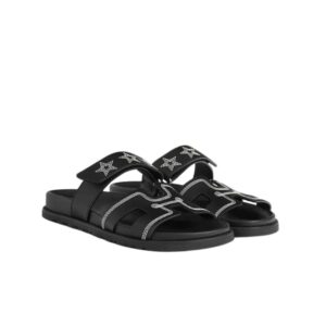 Hermes Chypre Sandal Star Stitched Noir H232142Z 02340