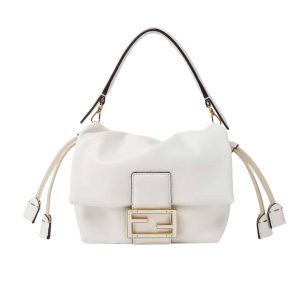 FENDI MAMMA BAGUETTE MEDIUM WHITE 18CM  8BS105ABVEF0K7E