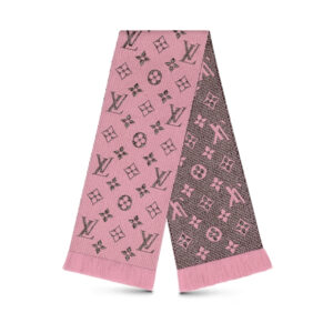 Louis Vuitton Logomania Shine Scarf Rose Ballerine 180Cm M70466