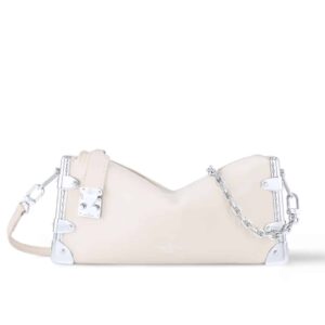 Louis Vuitton Slim Trunk Bag White 23Cm