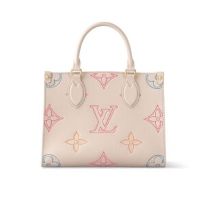 Louis Vuitton Onthego PM Handbag Beige 25Cm M46629