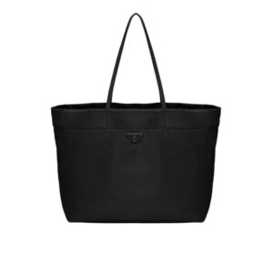 Prada Re-Nylon And Saffiano Leather Tote Bag Black 1BG107RV44F0002VYOX