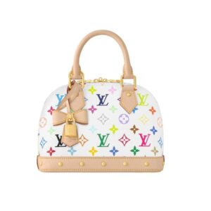 Louis Vuitton X Takashi Murakami Alma BB White Multicolor 24Cm