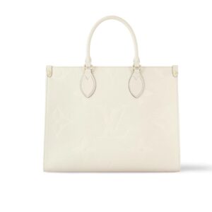 Louis Vuitton Onthego MM Monogram Empreinte Beige 35Cm