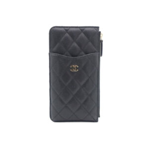 Chanel CO-CO Mini Pouch Wallet Gold Hardware Black 20Cm