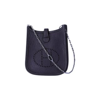 Hermes Mini Evelyne Bag Blue Nuit 17cm