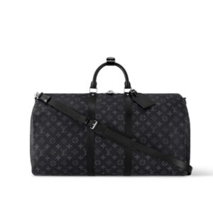 Louis Vuitton Keepall Bandouliere 55 Monogram Eclipse Canvas 55cm LV M40605