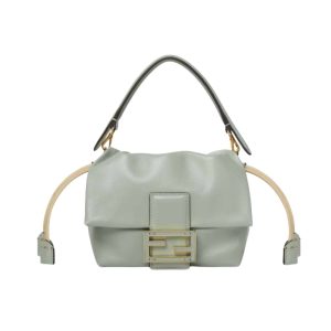 FENDI MAMMA BAGUETTE SMALL MATCHA GREEN 18CM 8BS105ABVEF1SK5