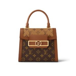 Louis Vuitton Dauphine Capitale Bag Brown 21Cm M46751