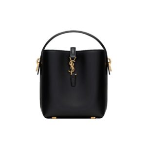 Saint Laurent Le 37 Mini Bag In Shiny Black 15Cm 7658702R20W1000