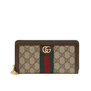 Gucci Ophidia Zip Around Wallet Brown 19Cm 523154 96IWG 8745