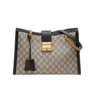 Gucci Padlock GG Small Shoulder Bag Black 26Cm 498156 KHNKG 9769