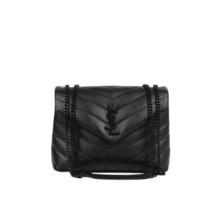 Saint Laurent Loulou Small Chain Bag In Matelassé Y Black Noir 23Cm 494699DV7281000