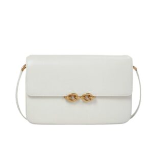 Saint Laurent Le Maillon Satchel Smooth Blanc Vintage 24Cm 6497952R20W9207