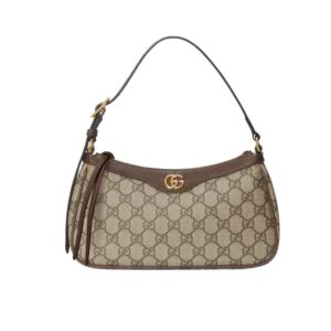 Gucci Ophidia Small Shoulder Bag Beige And Dark Brown 24Cm 735145 KAAAD 8358